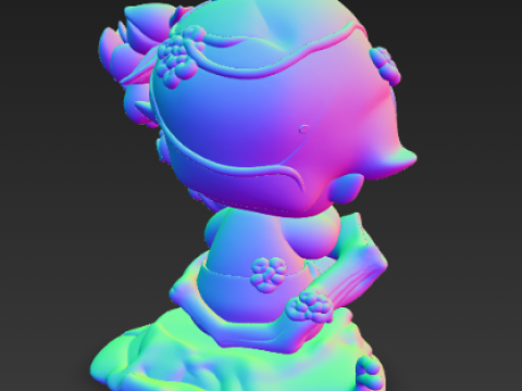 DIMOO 열매 맺는 가지 피규어 3D 프린트 모델