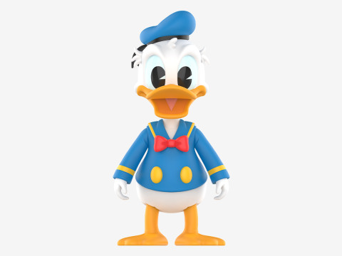 디즈니 도널드 덕 트렌디 피규어 - 클래식 3D 프린트 모델