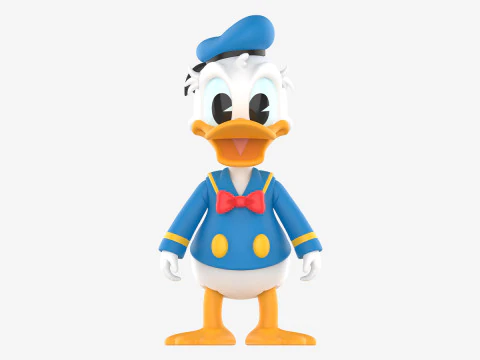 디즈니 도널드 덕 트렌디 피규어 - 클래식 3D 프린트 모델