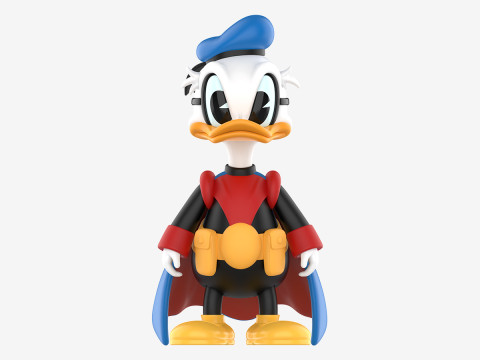 디즈니 도널드 덕 트렌디 피규어 - 헌터 3D 프린트 모델