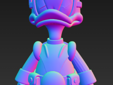 Disney Donald Duck Trendy Figuur - Hunter 3D printmodel