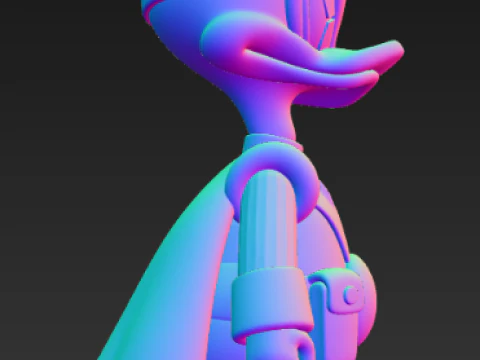 Disney Donald Duck Trendy Figure - Hunter 3D Print Model