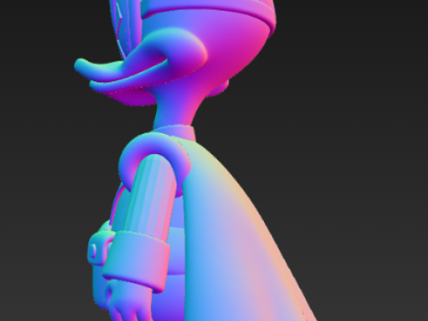 Disney Donald Duck Trendy Figuur - Hunter 3D printmodel