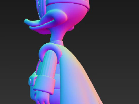 Disney Donald Duck Trendy Figure - Hunter 3D Print Model