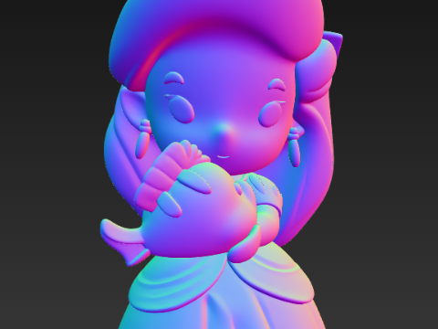 Disney Prensesi - Masal Dostluk Serisi - Ariel 3D Baskı Modeli