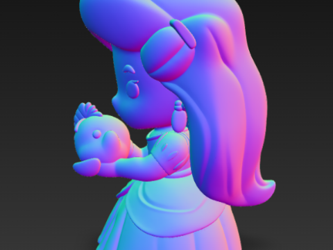 Disney Prensesi - Masal Dostluk Serisi - Ariel 3D Baskı Modeli