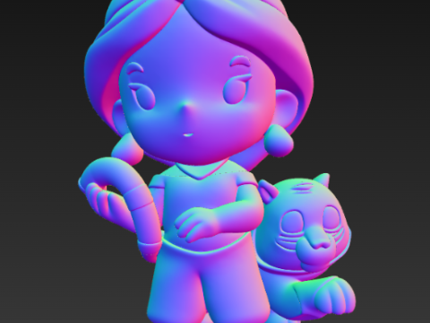 Księżniczka Disneya - Bajkowa seria Przyjaźń - Jaśmin Model do druku 3D