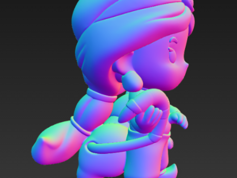 Księżniczka Disneya - Bajkowa seria Przyjaźń - Jaśmin Model do druku 3D