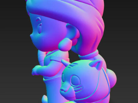 Disney Princess - Fairy Tale Friendship Series - Jasmine 3D Print Model