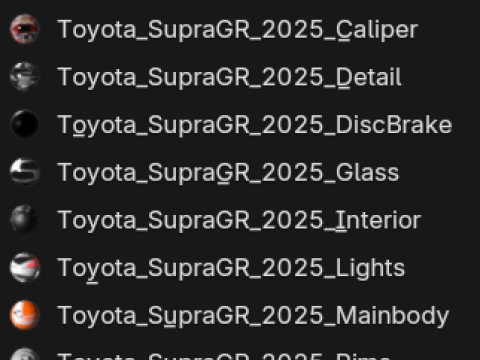 Toyota Supra GR 2025 3D Modell