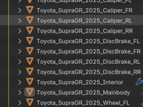 Toyota Supra GR 2025 3D Modell