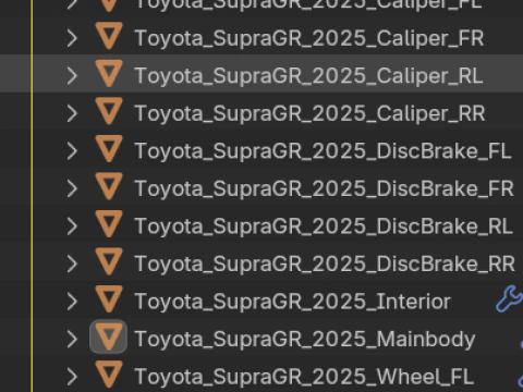 Toyota Supra GR 2025 3D Model