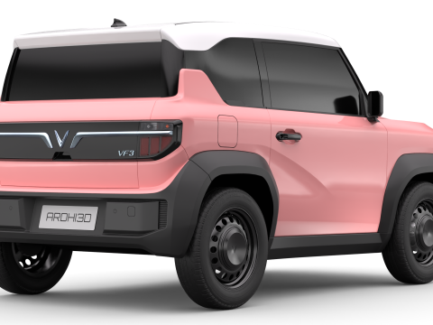 Vinfast VF3 2025 Modello 3D