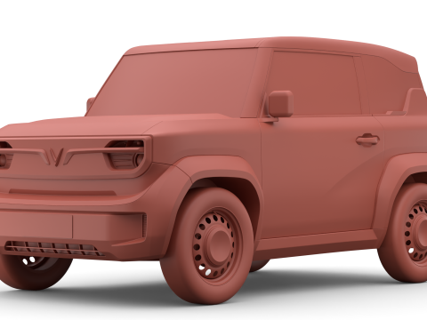 Vinfast VF3 2025 Modello 3D