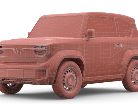 Vinfast VF3 2025 Modello 3D