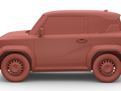 Vinfast VF3 2025 Modello 3D