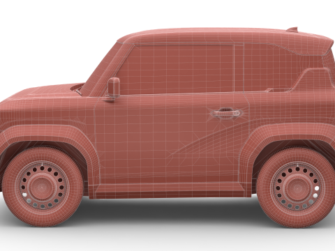 Vinfast VF3 2025 Modello 3D