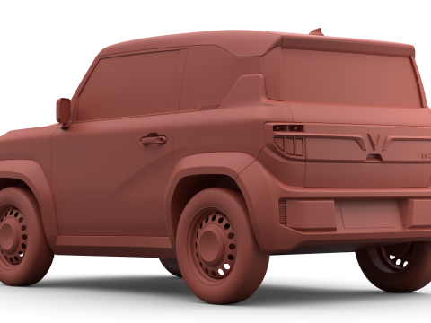 Vinfast VF3 2025 Modello 3D