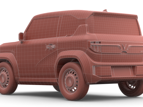 Vinfast VF3 2025 Modello 3D