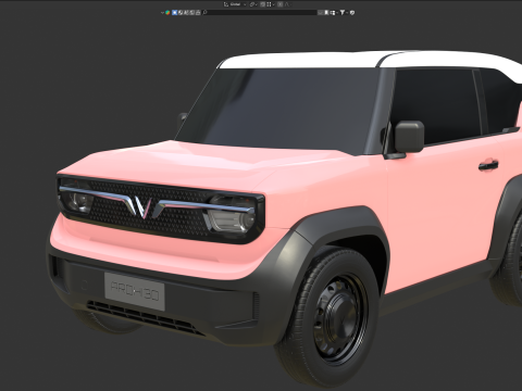 Vinfast VF3 2025 Modello 3D