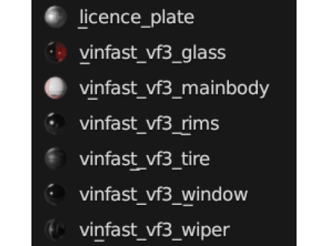 Vinfast VF3 2025 Modello 3D