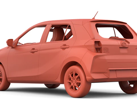 Daihatsu Ayla 2023 3D Model