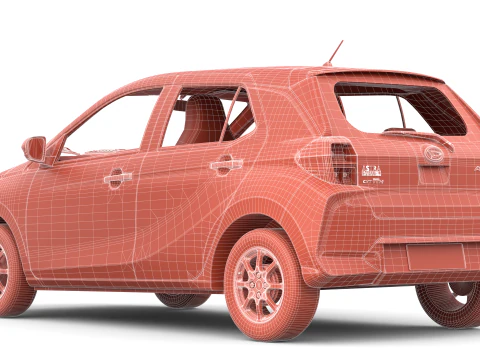 Daihatsu Ayla 2023 3D Model