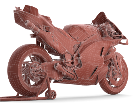 MotoGP Ducati Desmosedici GP - 2025 Pertamina Enduro Livery Modelo 3D