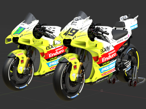 MotoGP Ducati Desmosedici GP - 2025 Pertamina Enduro Livery Modelo 3D