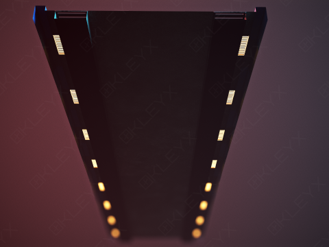 교량 콘크리트 장벽 3D 모델