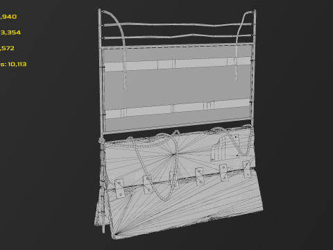 Penghalang Beton - Pagar Model 3D