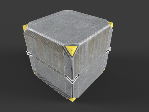 混凝土屏障套件 3D 模型