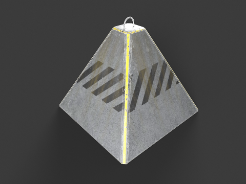 混凝土屏障套件 3D 模型