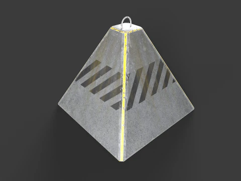 Concrete Barrier Kit 3D Model
