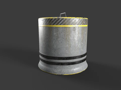 Concrete Barrier Kit 3D Model