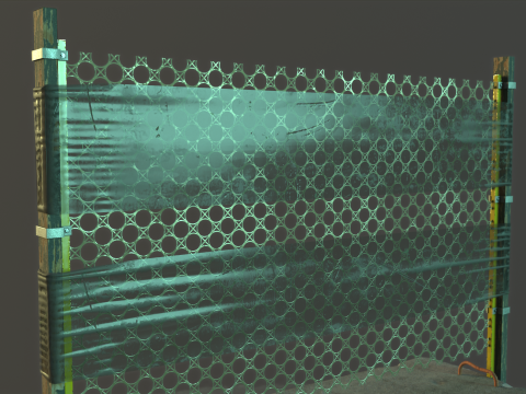 कंक्रीट बैरियर प्रॉप 3D मॉडल