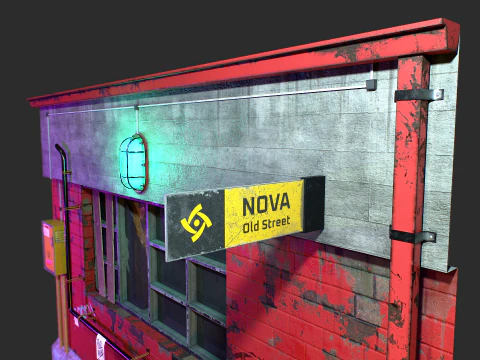 BrickVent Utility Wall 3D Model