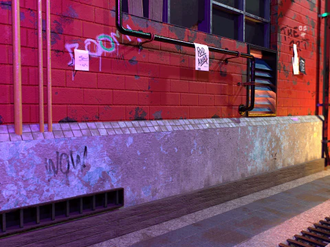 BrickVent Utility Wall 3D Model