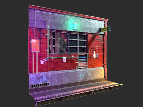 BrickVent Utility Wall 3D Model