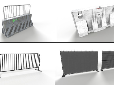 Construction Site Props 3D Model