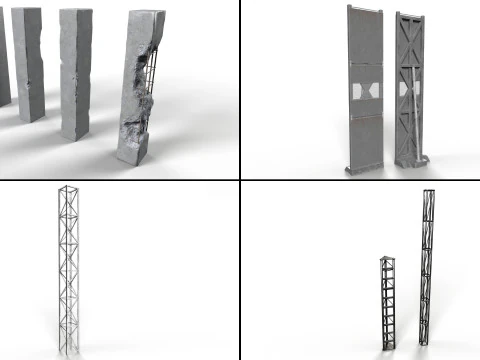 Construction Site Props 3D Model