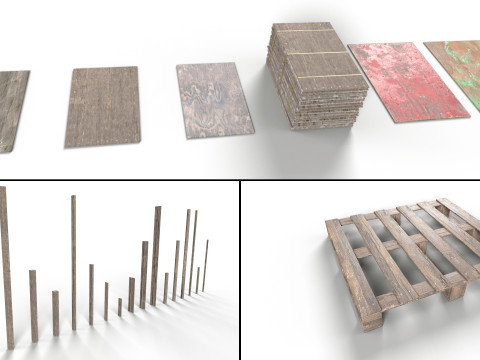 Construction Site Props 3D Model