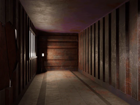 Shipping Container House Props 3D Model