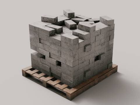 Транспортний контейнер Будинок Реквізит 3D Модель