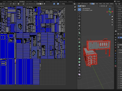 Транспортний контейнер Будинок Реквізит 3D Модель