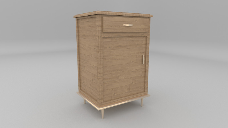 Nachttisch 3D Modell .c4d .max .obj .3ds .fbx .stl .blend