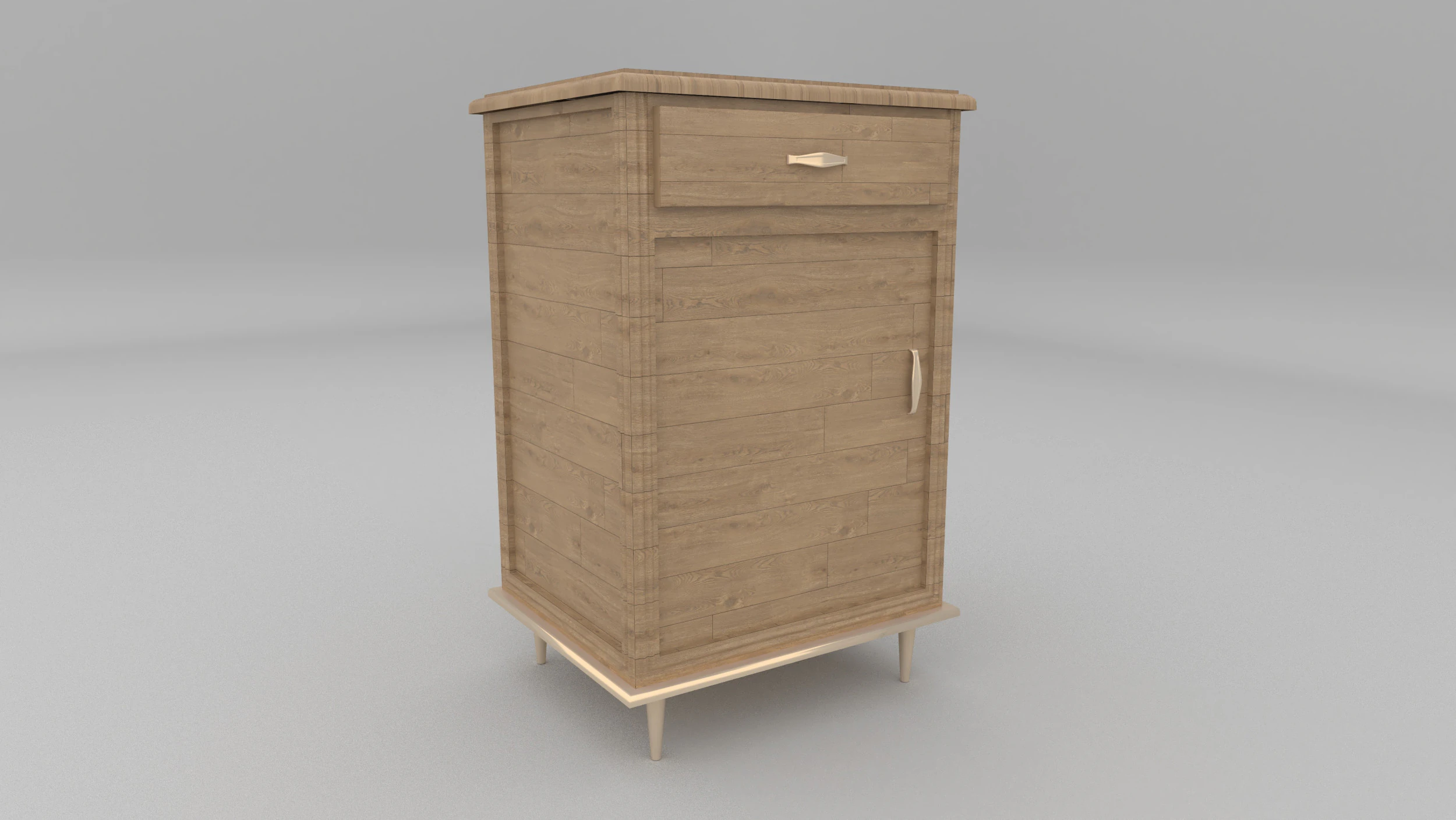 Bed-side table 3D Model .c4d .max .obj .3ds .fbx .stl .blend 