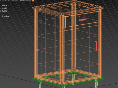 Bed-side table 3D Model