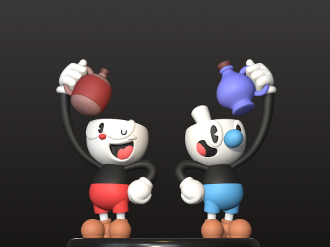 कपहेड और मुगहेड 3D प्रिंट मॉडल