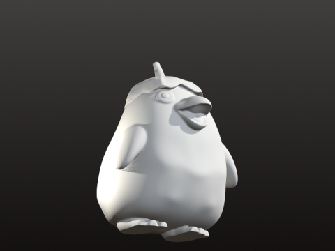 चिहिरो डक पोलिटोस 3D प्रिंट मॉडल